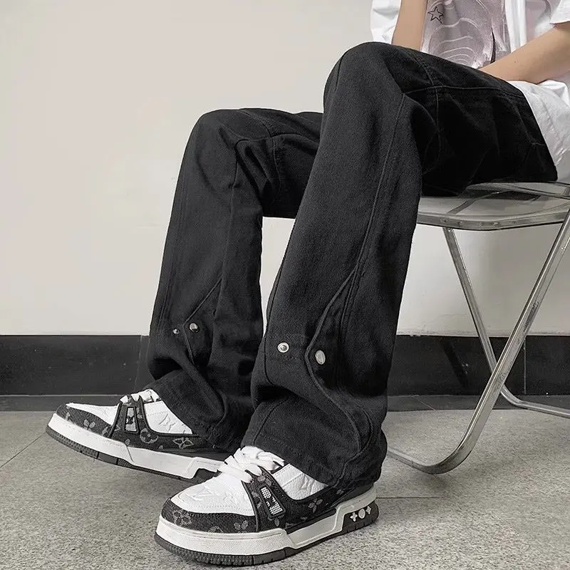 Quần Jean Mỏng, Phong Cách Đường Phố Cao Cấp Mỹ, Dành Cho Nam Giới, Quần Lau Nhà Thẳng Dáng Rộng, Thương Hiệu Thời Trang, Quần Dài Đẹp Trai Ruan Tuyệt Vời, Thích Hợp Cho Mùa Xuân Và Mùa Hè