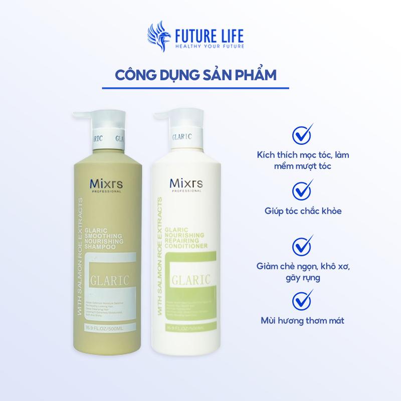 Cặp dầu gội và dầu xả Mixrs Glaric 800ML 2
