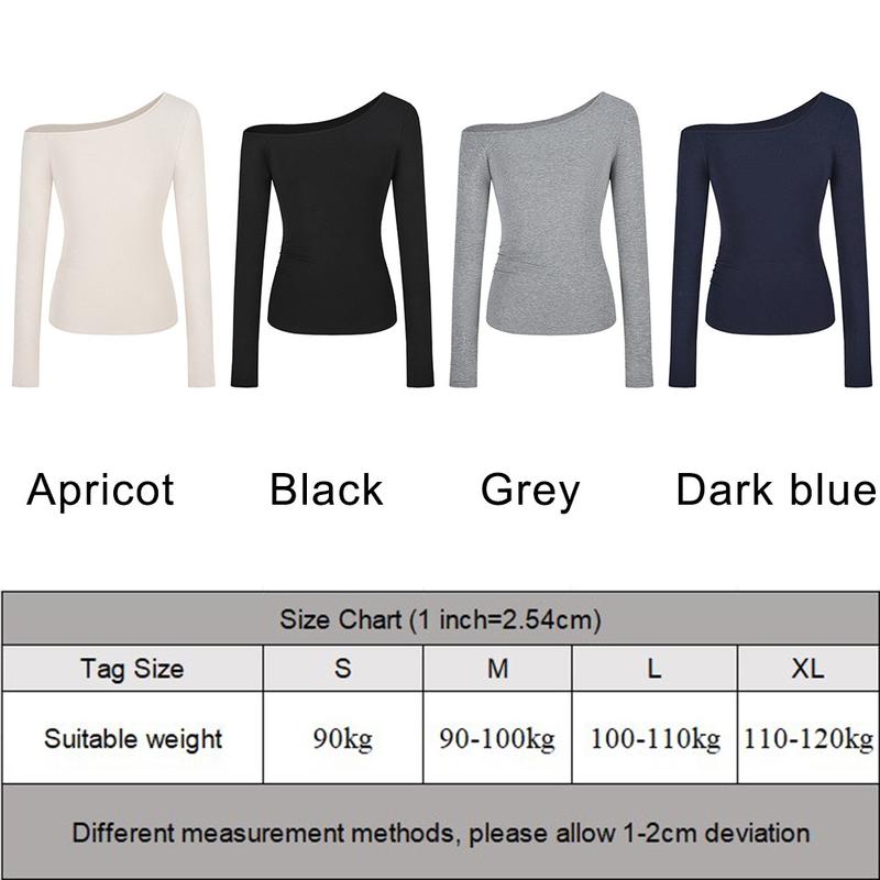 Product Introduction of Retro Hot girl Women Sexy Off shoulder Long sleeve T-shirt Fashion All-match top 0