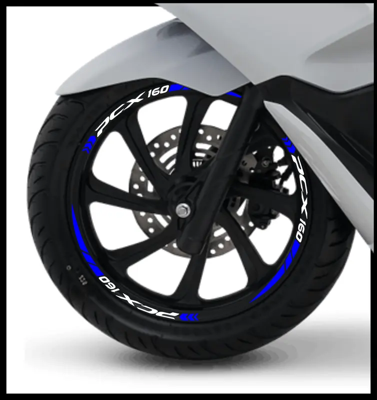 Stiker Velg PCX 160 list cutting sticker Bahan Nyala fosfor 2