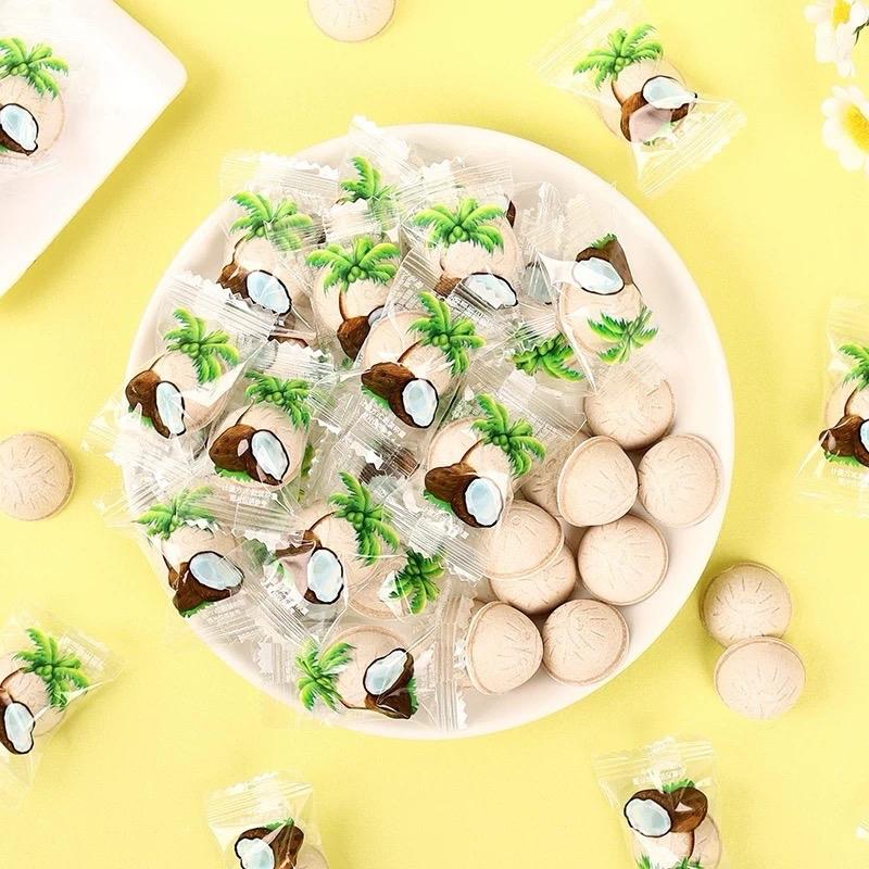 Kẹo sữa dừa giòn thơm hót hít Viên Kẹo Candy Ăn Vặt