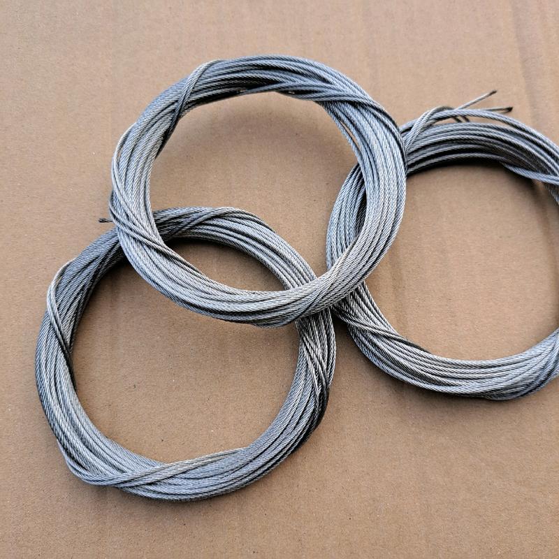 Dây cáp dàn phơi thông minh INOX: 2 sợi x 7m, INOX không bị rỉ sét