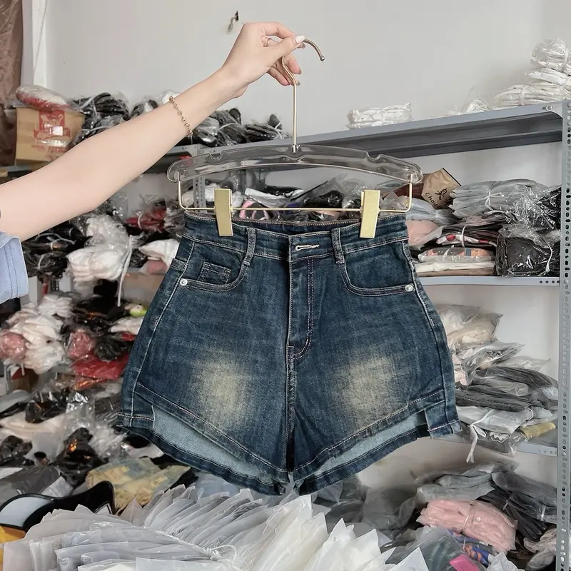 Quần socc jeans trơn ôm dáng cạp cao Co Giản -199/Kim Uyên BTQ 7