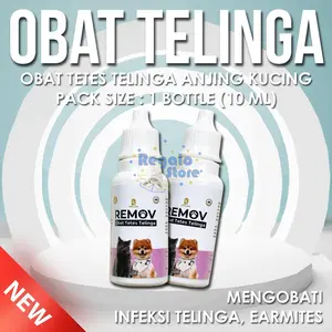 OBAT TELINGA ANJING KUCING MENGATASI PERADANGAN DAN INFEKSI REMOV