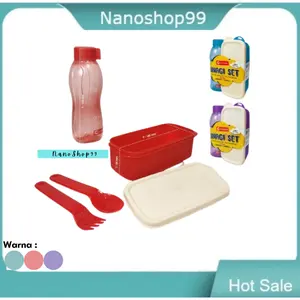 Satu Set Tempat Makan Suzuka (s) dan Botol Minum Tera 350 ml / Souvenir / Lunch Box Unagi Set Satu Set Tempat Makan Suzuka (s) dan Botol Minum Tera 350 ml / Souvenir / Lunch Box Unagi Set