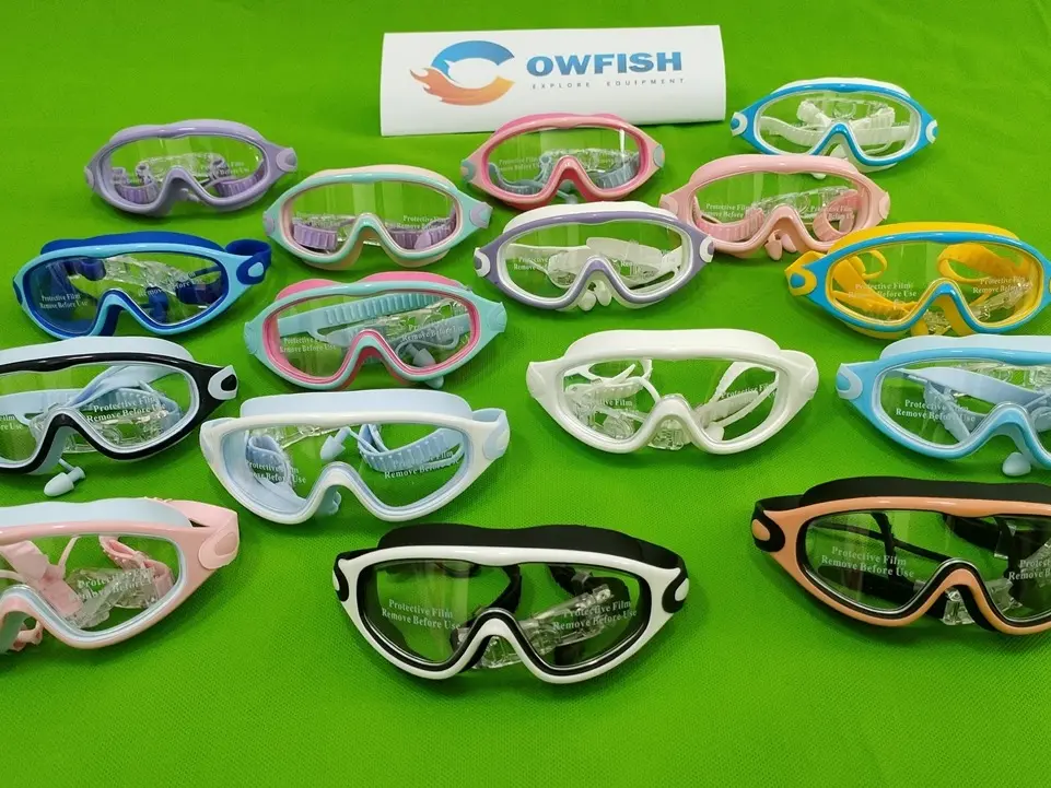 COWFISH Kacamata Renang Anak Y-076 Big Frame Swimming Goggles Bingkai Besar Lensa Clear High Quality FREE BOX