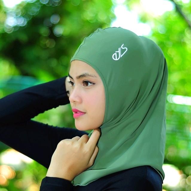 Hijab Olahraga EYS Jilbab Olahraga Indoor Outdoor Bahan Adem Nyaman Basic Kerudung Instan Muslim Standar Bergo Sekolah 2