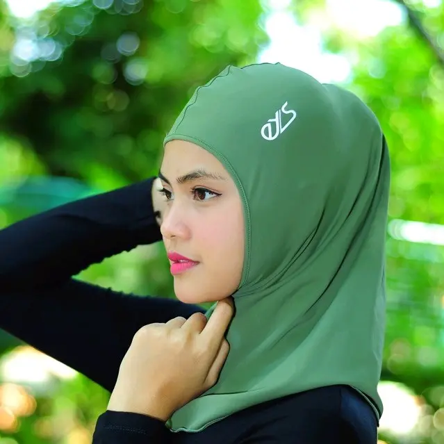 Hijab Olahraga EYS Jilbab Olahraga Indoor Outdoor Bahan Adem Nyaman Basic Kerudung Instan Muslim Standar Bergo Sekolah 2