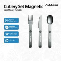 Gambar ALLTREK Alat Makan Magnetic Aluminum Alloy Knife, Fork And Spoon Three-piece dari Alltrek indonesia Kota Administrasi Jakarta Barat 1 Tokopedia