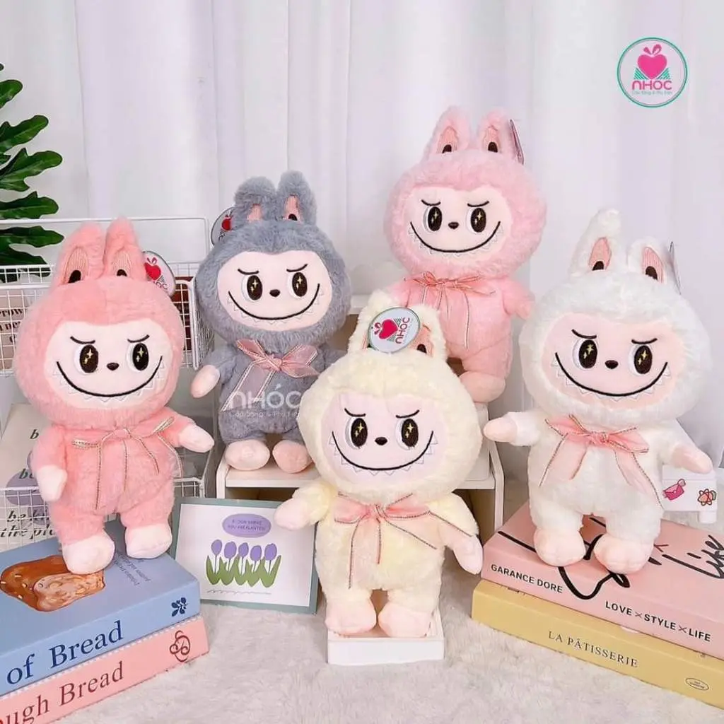 Boneka LABUBU Mainan Boneka VIRAL Bulu halus ber SNI Ukuran tinggi 40 cm set toys doll anak COD