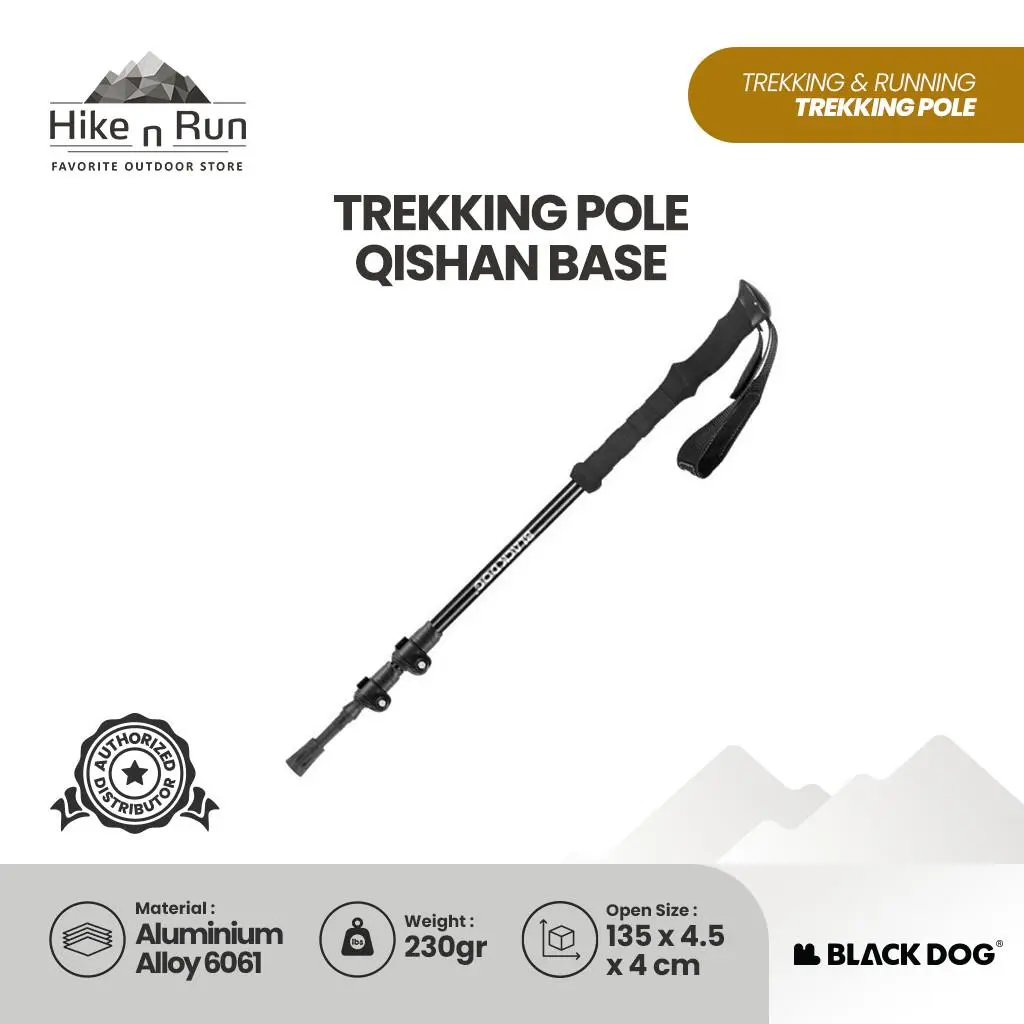 Blackdog QB01 Telescopic Trekking Pole Alluminium Alloy 3 Nodes Ultralight CBD2550DS010 Qishan