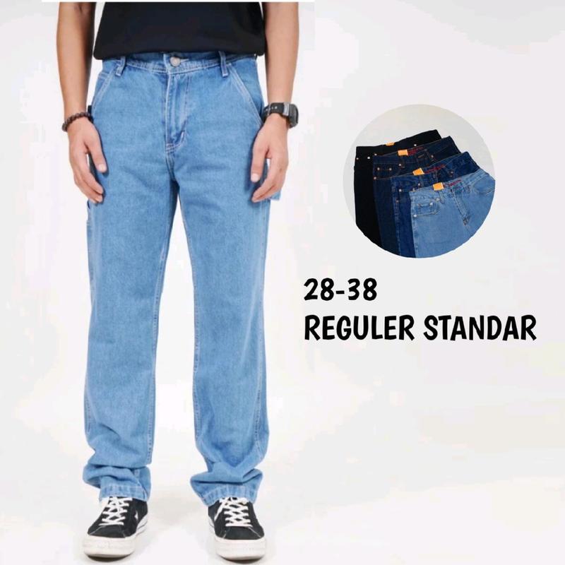 CELANA JEANS PRIA 27 38 Bahan Bagus Ufc Venum Mma Pantai Gym Lari Fitnes Wa Distro 0