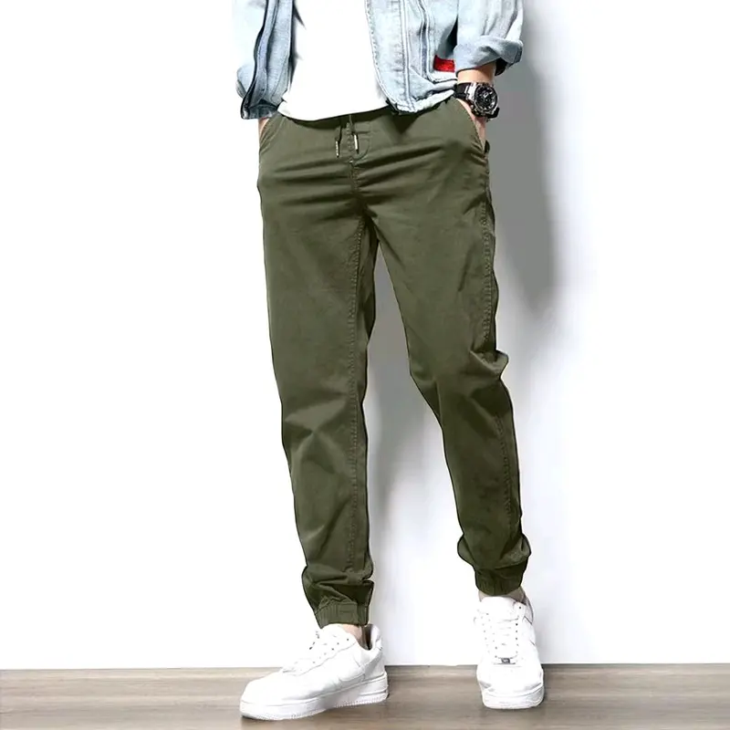 Quần Jogger Nam Kaki Cạp Chun Bo Gấu, Quần Kaki Nam Nữ Mẫu Jogger Bo Gấu  Cao Cấp Vải Cotton Mềm Sau Khi Giặt 0