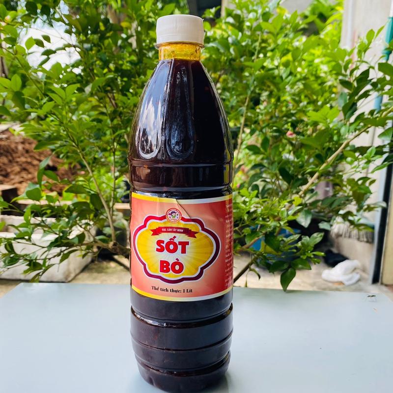 Nước sốt bò đen trộn bánh tráng chai 1lít