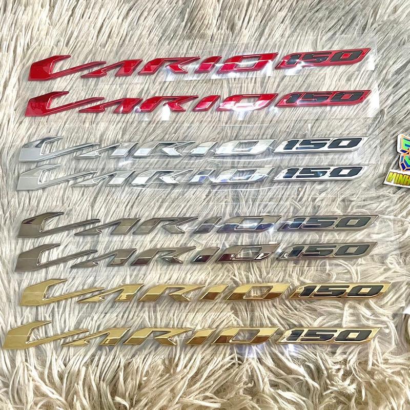 Tem Chữ nổi Vario 150, hàng gia công sắc nét (giá 1 cặp)