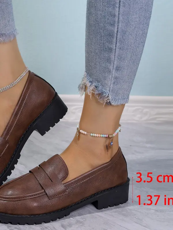 Women's Fashionable Slip on Loafers, Casual Comfortable Shoes for Daily Wear, Lightweight Breathable Shoes for Women & Girls 1