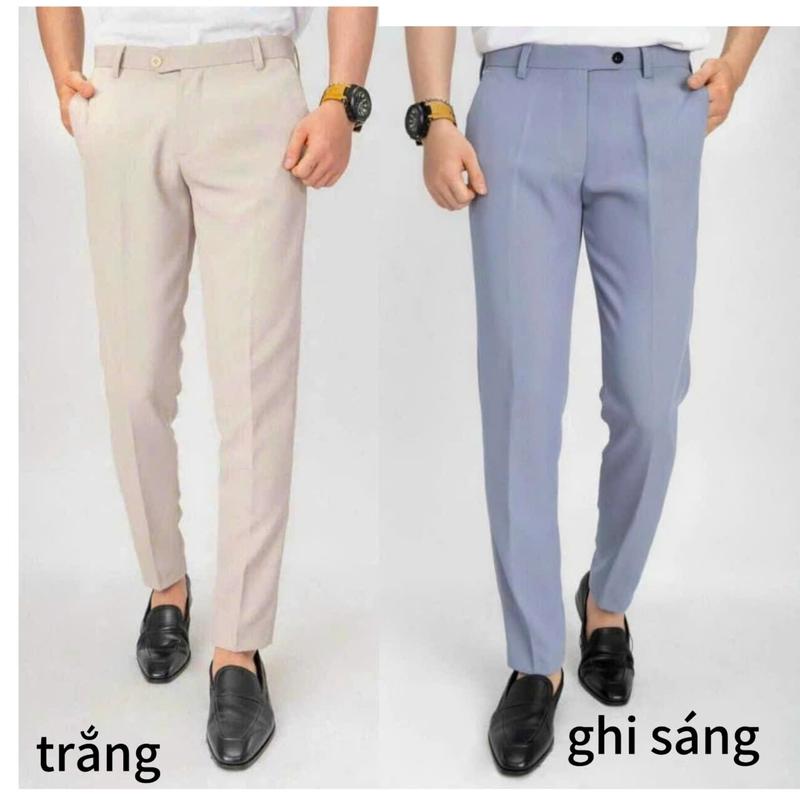 COMBO 2 Quần tây - Quân âu nam  - Chất liệu Cotton dày dặn, co giãn nhẹ, form ống côn Hàn Menswear Thun Pants Ong Nhung 6