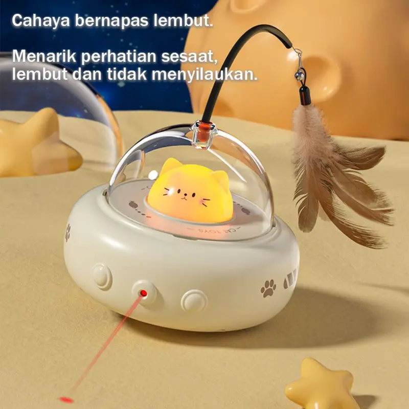 2 in 1 Mainan Hewan Peliharaan Listrik /Baru Cerdas Interaktif Kucing Mainan/Mainan Untuk Kucing Mainan Bulu/Mainan Kucing Sensor Listrik 4