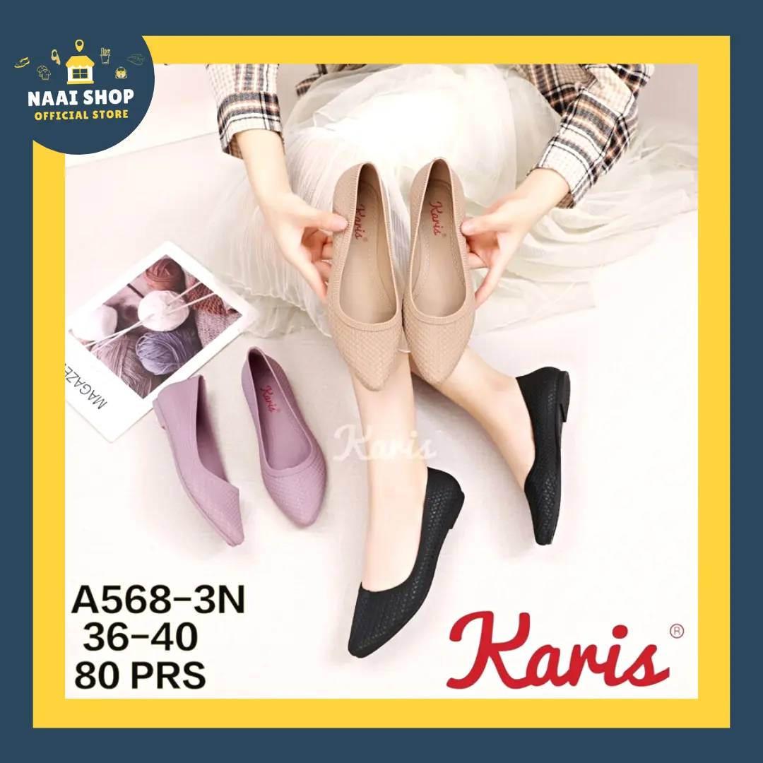 Sepatu flat jelly wanita size 36-40 warna Hitam shoeswanita shoes