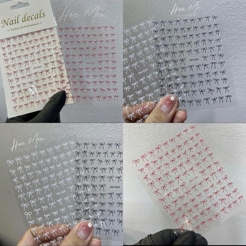  Stick nơ điệu 3 màu DH - 654 Làm Nail - Shop Hoa Mều 