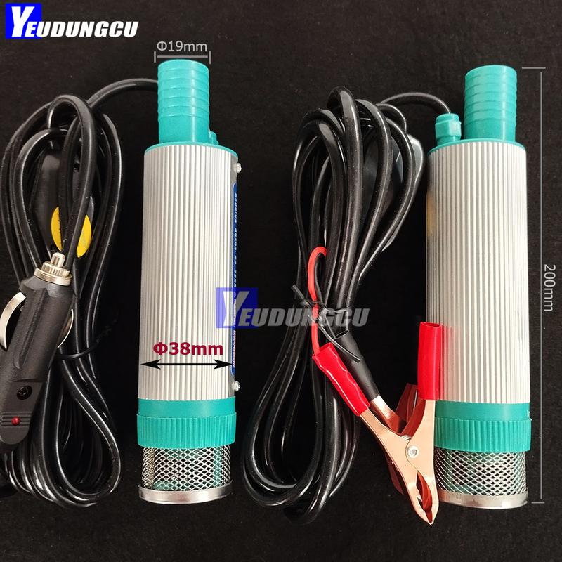 Máy Bơm Chìm Dầu Nước 12V 24V 220V Φ38mm 100W 30L/Phút - Mini Đa Chức Năng: Hiệu Suất Cao và Tiện Lợi bơm  béc maybom  12v
