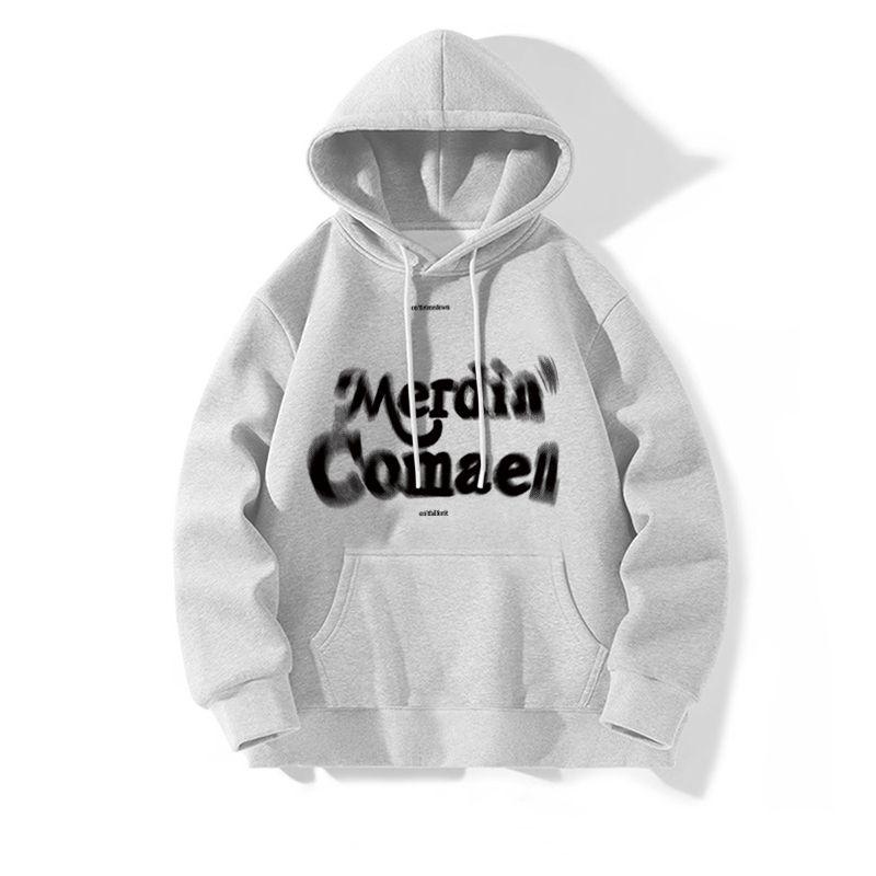 Áo Hoodie In Màu Đỏ Rượu Vang Phong Cách Hàn Quốc, Nặng 500G, Thiết Kế Đơn Giản, Đệm Nhung, Áo Dày, Thời Trang, Thích Hợp Cho Mùa Thu Và Mùa Đông, Hàng Mới Về Năm 2024 4