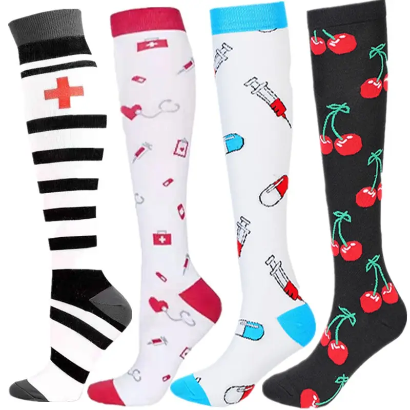 New Compression Stockings 20-30 Mmhg Best For Medical, Pregnancy, Edema, Diabetes, Varicose Veins, Running Men Women Stokings