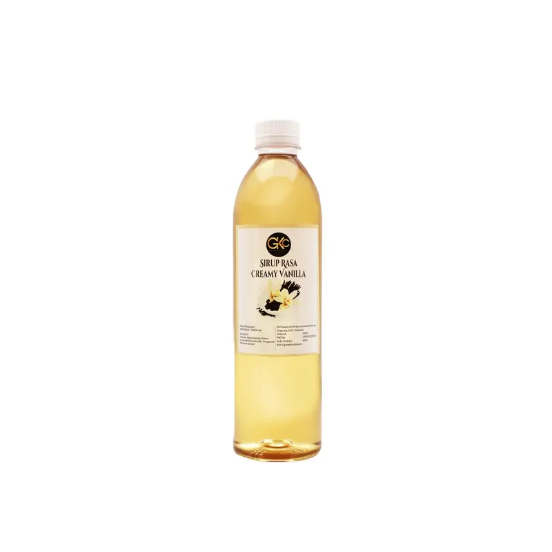 GKC Heritage Sirup Cair Konsentrat Minuman Creamy Vanilla - HALAL - 640 mL - Krim Vanila Syrup 1