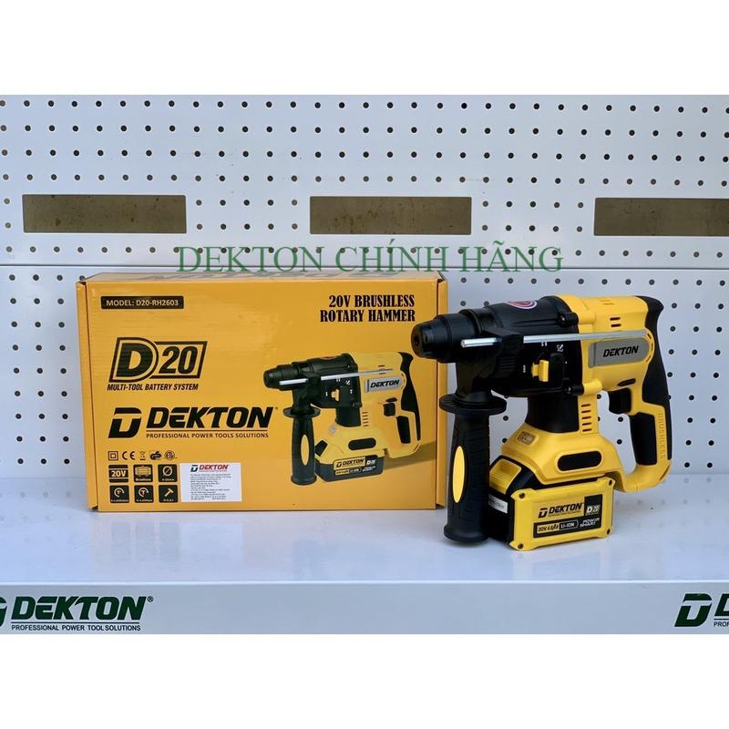 Máy Khoan 3 Chức Nặng SDS PLUS / D20-HR2603 / Nhỏ Gọn Lực Đập Lớn 2.6J / Motor Brushless / Chân Pin Phổ Thông Dewalt DEKTON CHÍNH HÃNG