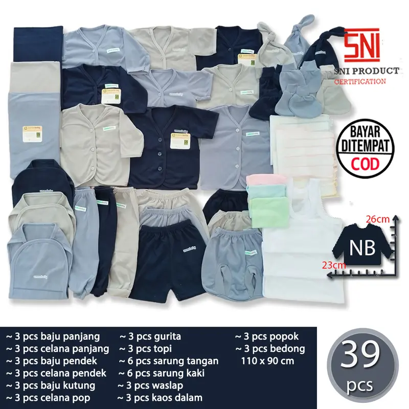 Toko Perlengkapan Barang Baby Online Murah Ummababyshop 39 Pcs Set