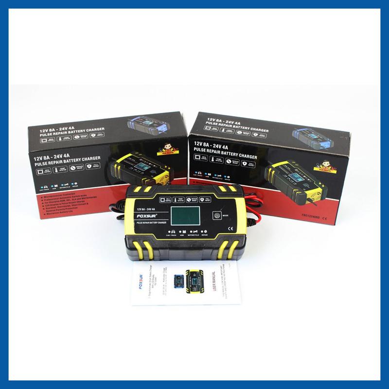 Product Introduction of (รุ่นชาร์จเร็ว) เครื่องชาร์จแบตรถยนต์ FOXSUR 12V8A 24V4A (3 ระบบ) รุ่นชาร์จเร็วX2 ที่ชาร์จแบตรถ ซ่อมแซม ฟื้นฟู แบตรถยนต์ มอเตอร์ไซค์ พร้อมคู่มือภาษาไทย (ผ่าน มอก.) Car 47