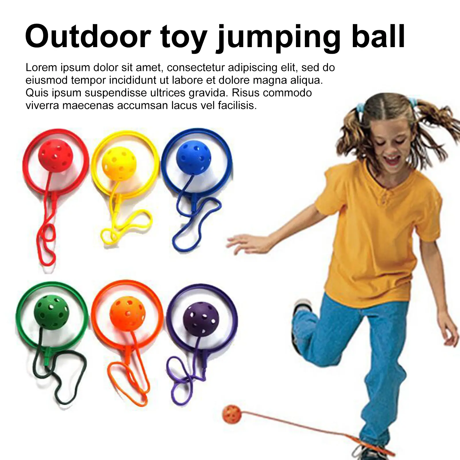 Jumping Ankle Rope Hoop Ball Jump Ropes Ankle Jump Ball Toy for Kids Outdoor Sports Toys ...