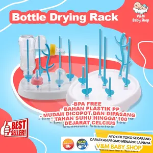 VnM023 | Rak Pengering Botol Susu Bayi Murah / Bottle Drying Rack / Perlengkapan Bayi