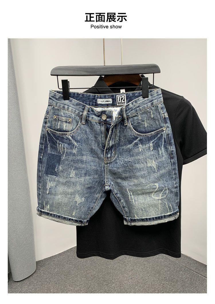 Product Introduction of Quần short nam chất jeans cao cấp - Form rộng thời trang, vải mỏng nhẹ co giãn 16
