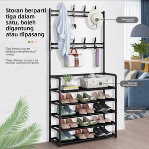 Rak Kasut, Berbilang Lapisan, Berdiri di Lantai, Rak Kasut dan Topi Bersepadu, Sesuai untuk Bilik Tidur dan Ruang Tamu, Rak Gantung Beg, Penyimpanan Pintu Masuk, Reka Bentuk Mudah, Fesyen, 2025 weddings bekas & rak penyimpanan