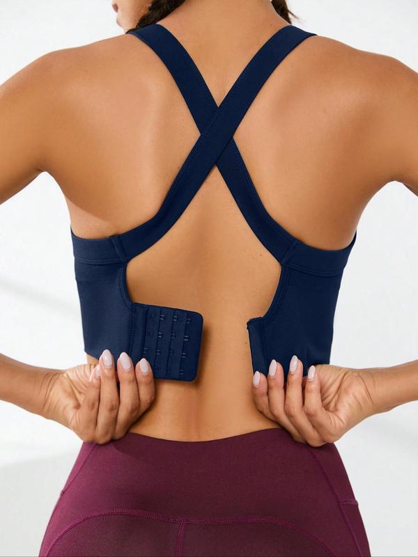 Women's Criss Cross Cut Out Sports Vest, Solid Color Sleeveless Sports Top for Yoga Gym Workout, Ladies Sportswear Clothing for Indoor Outdoor Wear, Gym Wear 7
