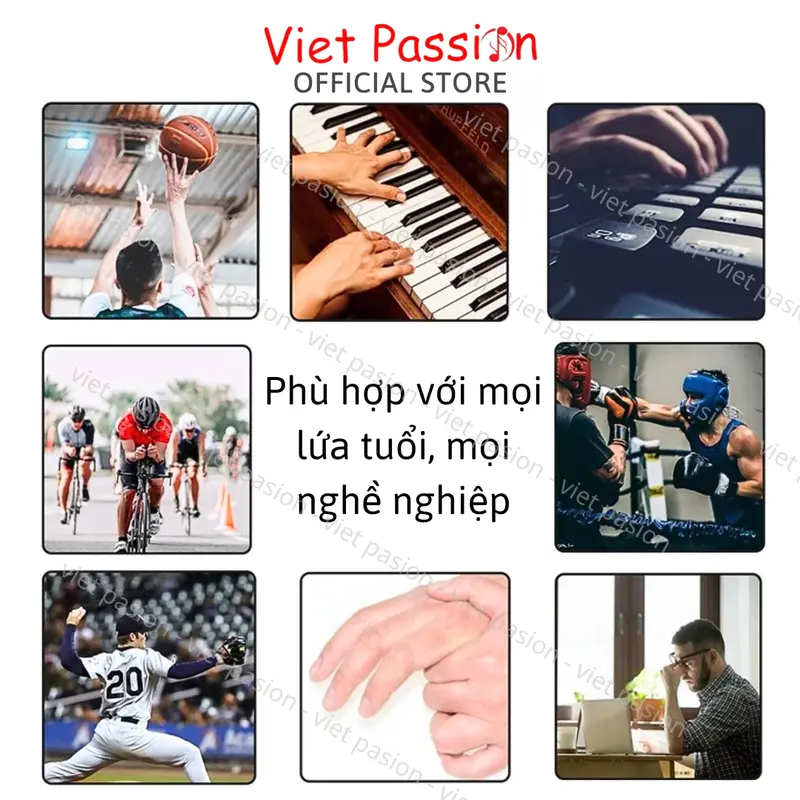 Dụng cụ giãn ngón tay guitar chơi đàn piano luyện cơ ngón tay bàn tay Viet Passion HCM 2
