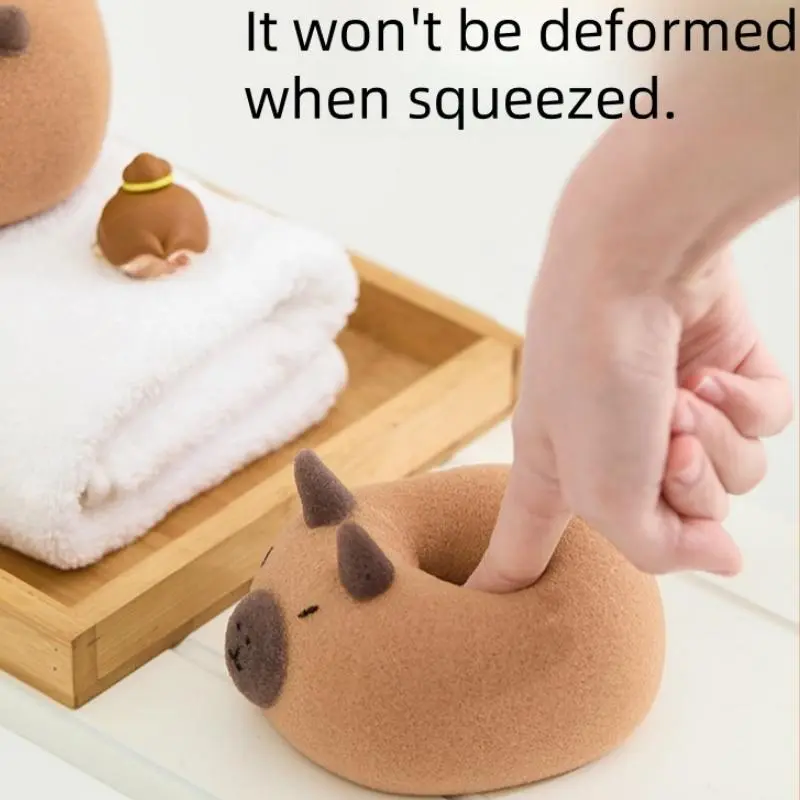 Cute Capybara Design Bath Sponge, 1/2 Counts Soft Bath Sponge, Bathing Accessories for Women & Men, Bathroom Supplies, Personal 2