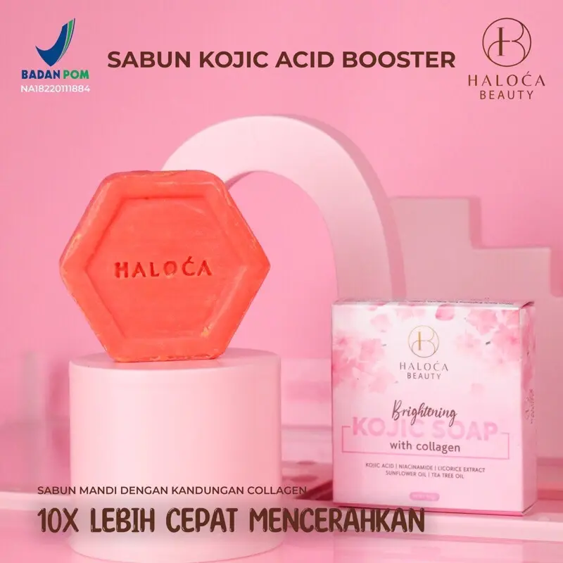 1000% ORIGINAL ️ READY TIDAK PO \\ HALLOWICA HALOCA BEAUTY | SABUN KOJIC ACID COLLAGEN Bebas Silikon Hidrasi