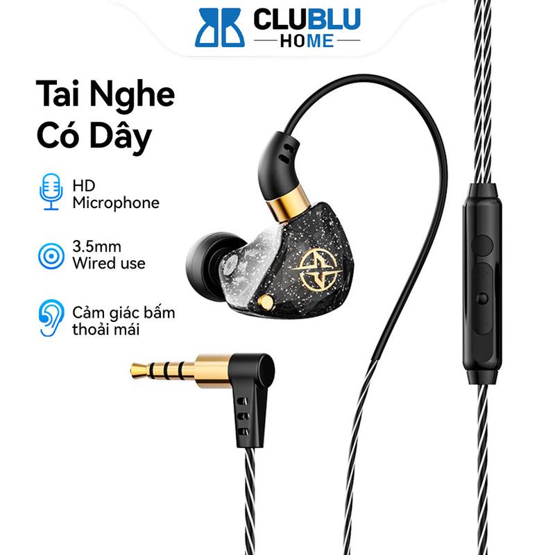 CHOME Tai Nghe Gaming Có Dây 3.5mm X6 Nhét Tai Kèm Mic Dành Cho Điện Thoại Di Động Âm Thanh Super Bass