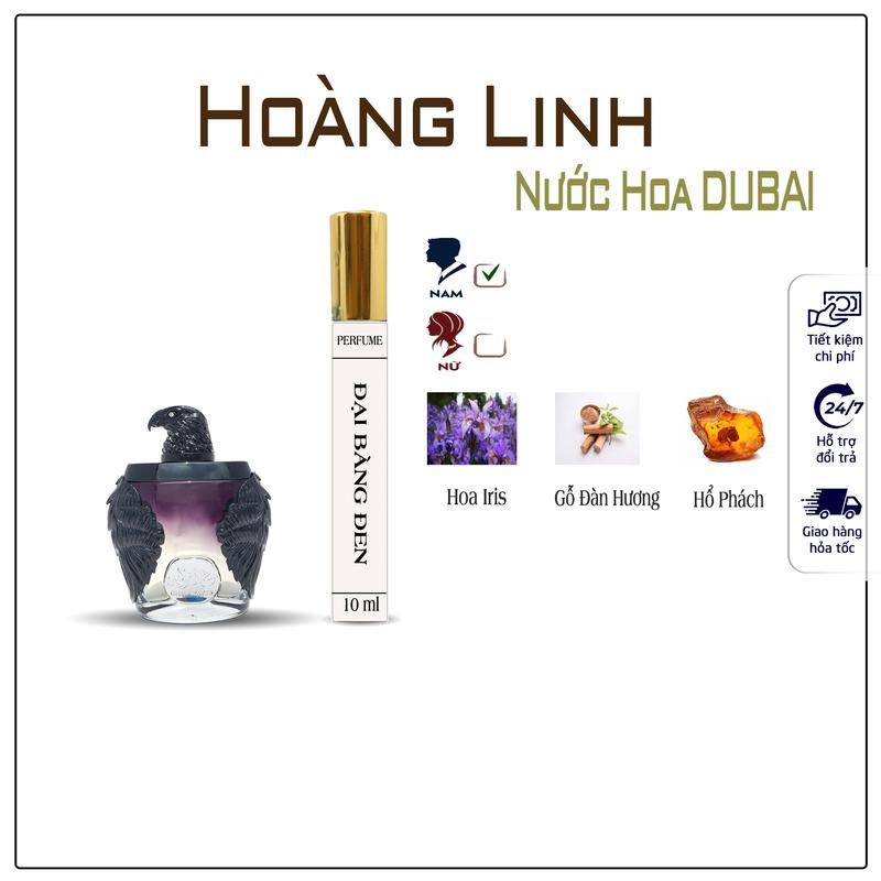 Nước Hoa Dành Cho Nam Đại Bàng Đen Cosmetic Perfume Xịt Thơm