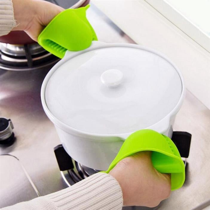  Cặp găng tay bắc nồi silicon LOẠI TO ĐẸP CAO CẤP hình mỏ vịt có móc treo 