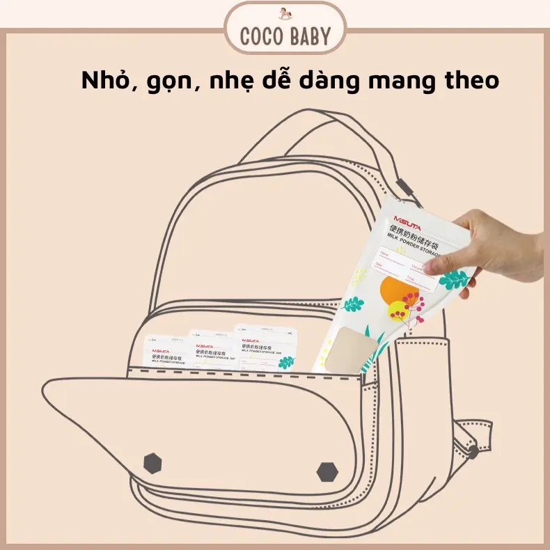 Túi đựng Sữa bột 1 túi đựng 50g Sữa bột Trữ Sữa 1