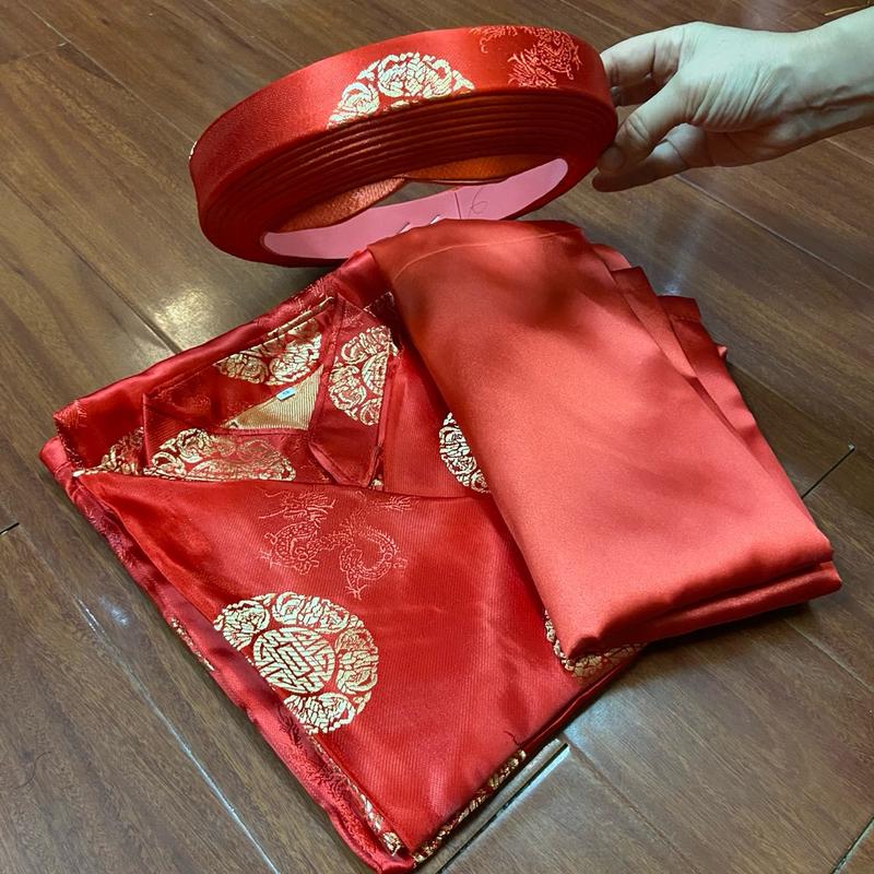 Bộ Quần Áo Mừng Thọ (Bao Gồm Áo, Quần & Khăn Xếp Đội Đầu) - Trang Phục Mừng Thọ, Lễ Đình Chùa, Nhà Thờ Họ 3