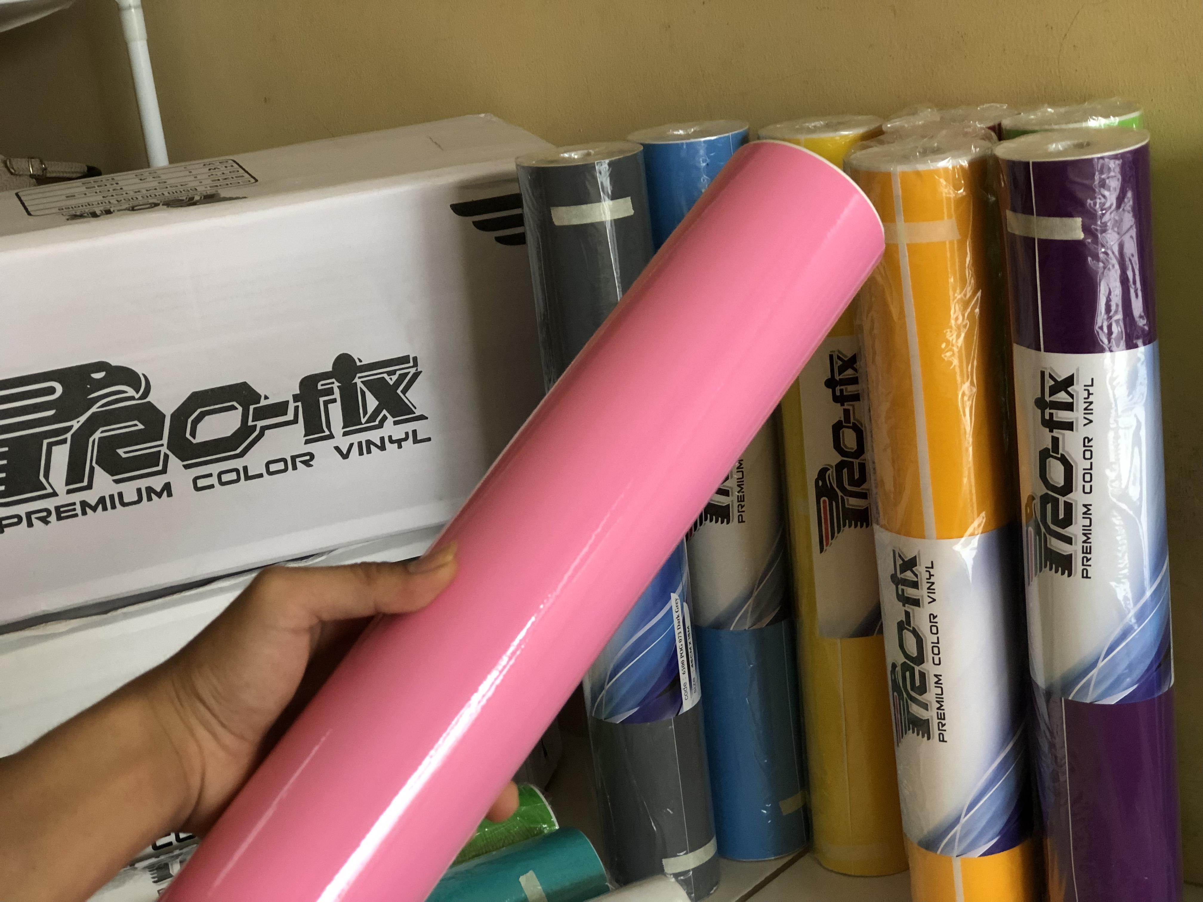 Skotlet pink patch glossy scotlite profix vinyl premium ( L 45cm x P 50cm)
