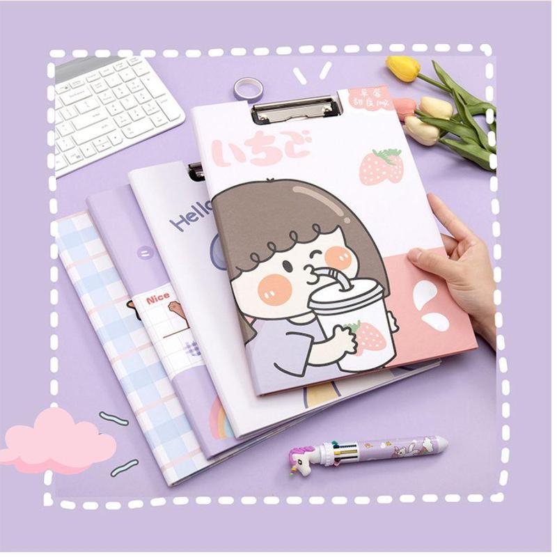 File tài liệu đôi bìa hoạ tiết dễ thương K106 bìa kẹp tài liệu khổ A4 2 mặt bìa trình kí kẹp tài liệu tiện lợi