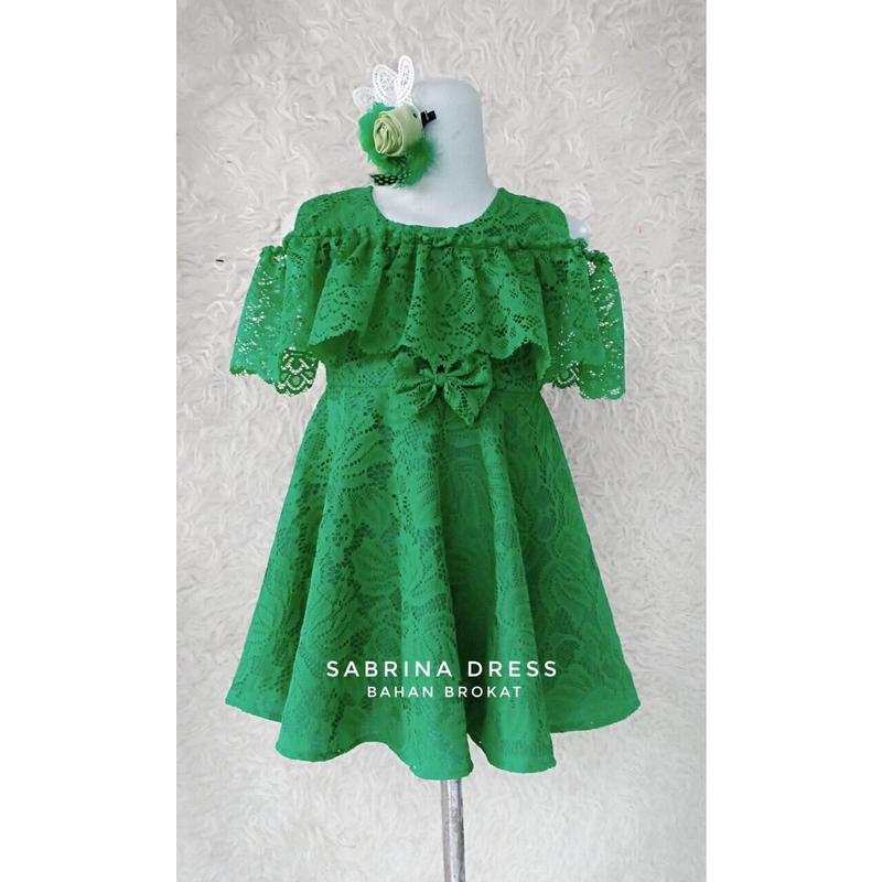 Dress Sabrina brokat | Dress anak | Dress dewasa | Dress cantik | Dress kekinian | Dress murah |  Dress couple | dress brokat | dress tile | baju pesta 6