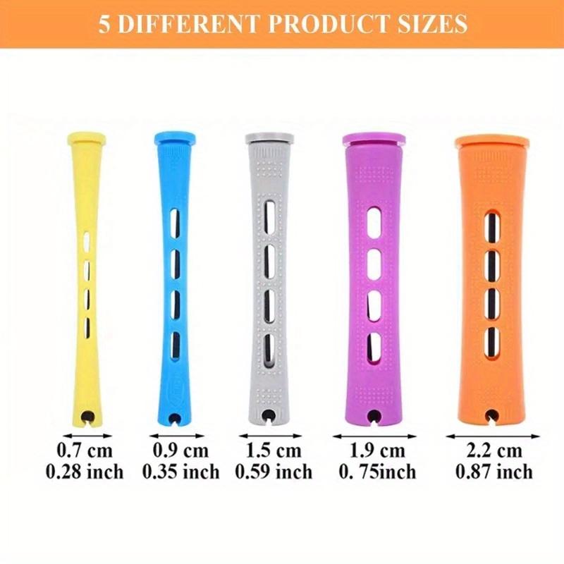 10pcs Colorful Plastic Perm Curling Rods - 5 Sizes for Cold Wave ...