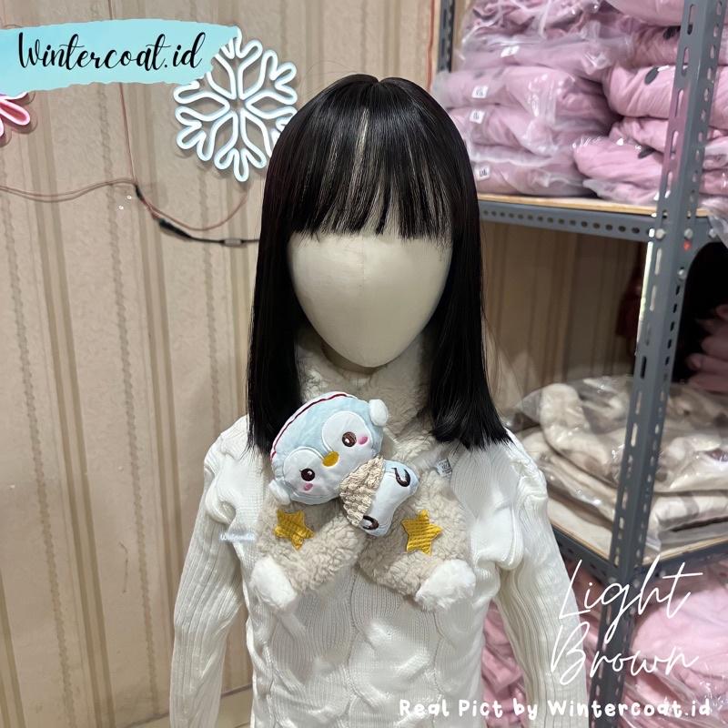 Kids winter scarf penguin pinguin syal anak musim dingin cewek cowok hangat penghangat leher 7