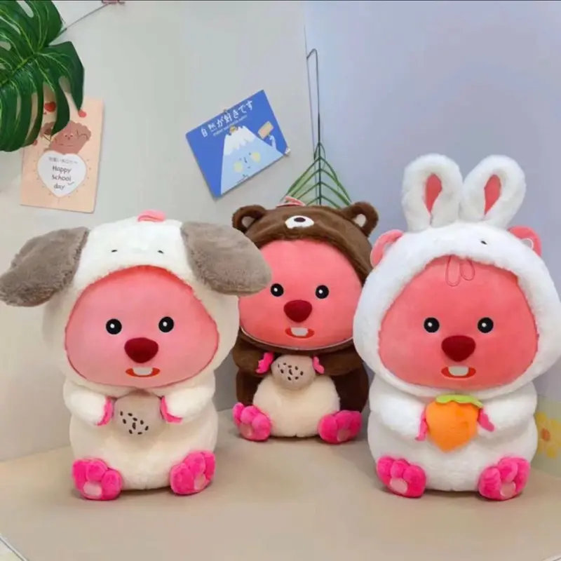 Loppy Ong Vàng, Thỏ Hồng,Thỏ Trắng, Hải Ly Coplay  Ngộ Nghĩnh Đáng Yêu Thú Bông Thú Nhồi Bông 7